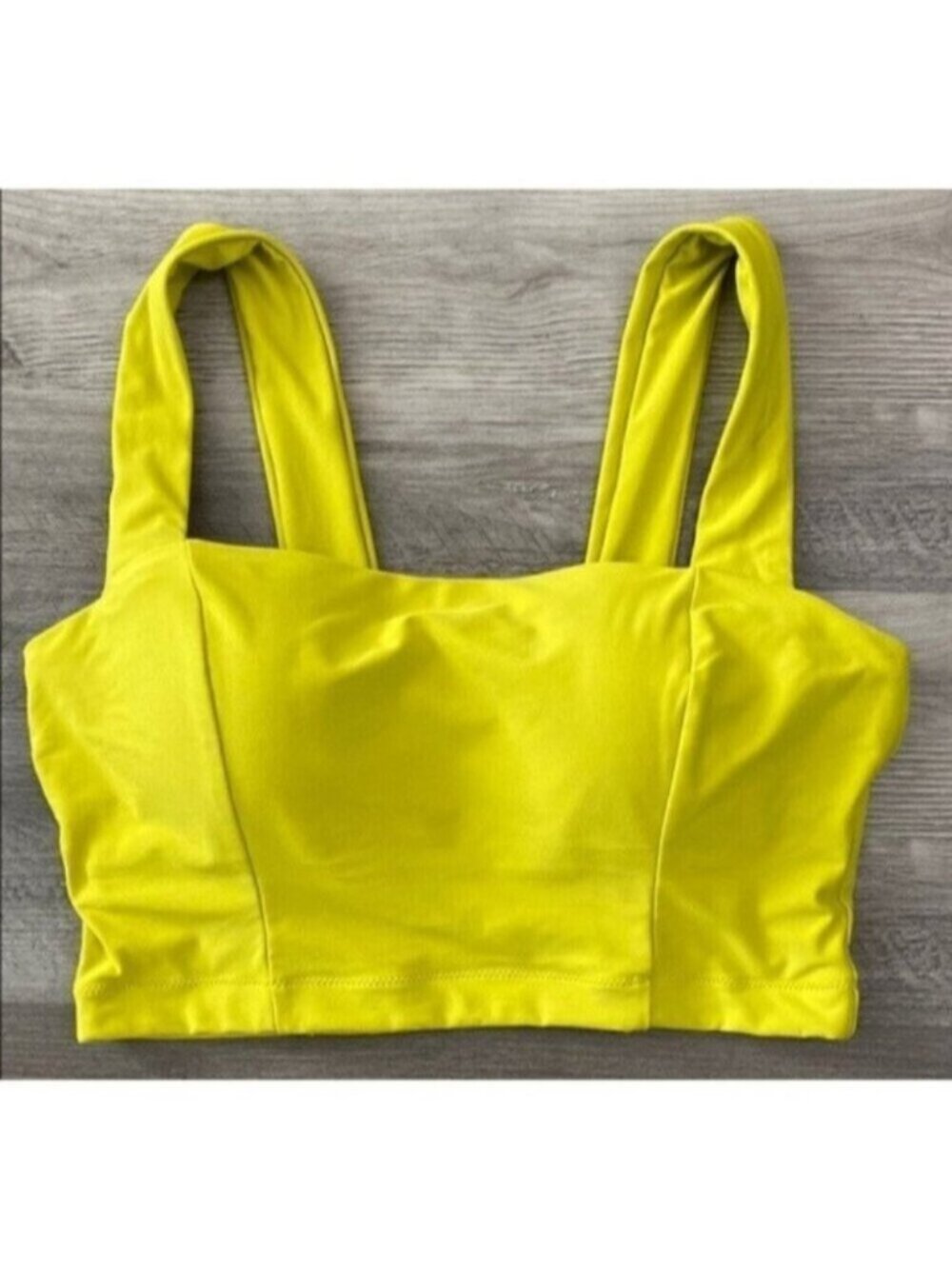 Calia Sports Bra Womens Small Green Yellow Chartreuse Carrie Underwood Yoga Soft